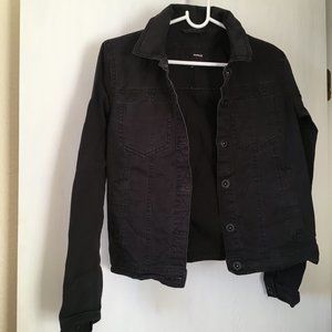 Hurley women's black denim jacket. Size S.
